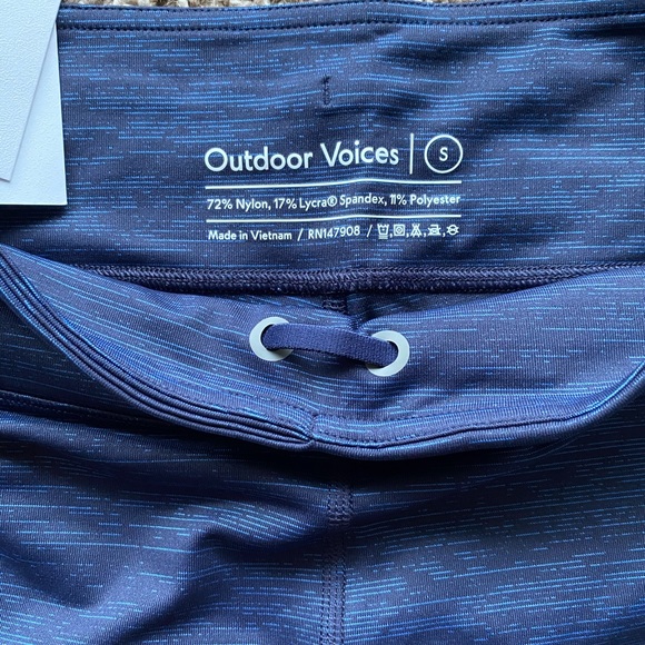 NWT Outdoor Voices techsweat shorts Baltic Blue - Picture 4 of 9